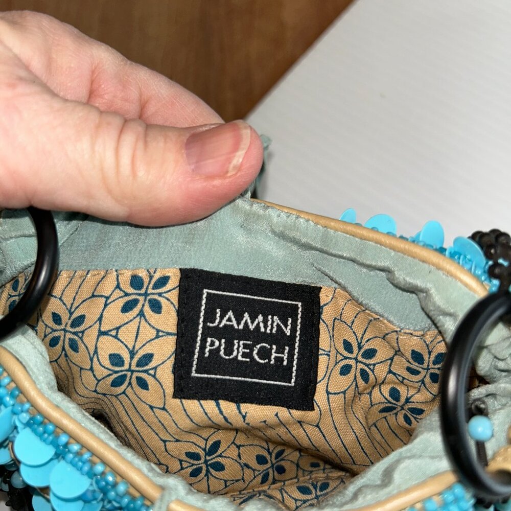Jamin Puech Beaded Bag Turquoise and Black, mini bag - Picture 6 of 6